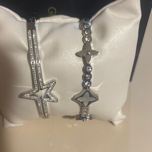 Silver Star Bracelet Set